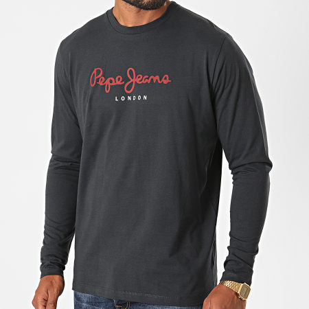 Pepe Jeans - Tee Shirt Manches Longues Infinity Noir
