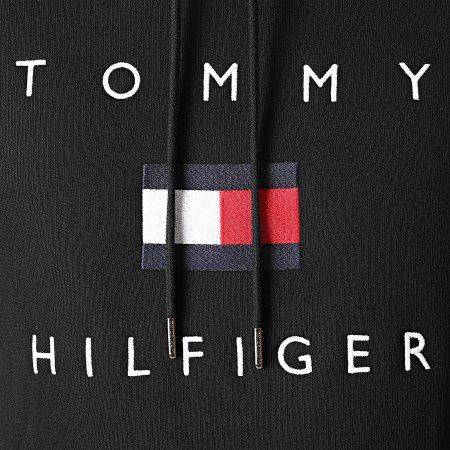 Tommy Hilfiger - Sweat Capuche Tommy Flag 4203 Noir