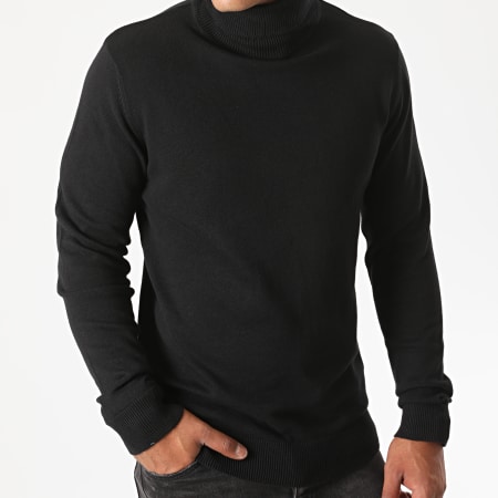 Classic Series - Pull Col Roulé Hume Noir
