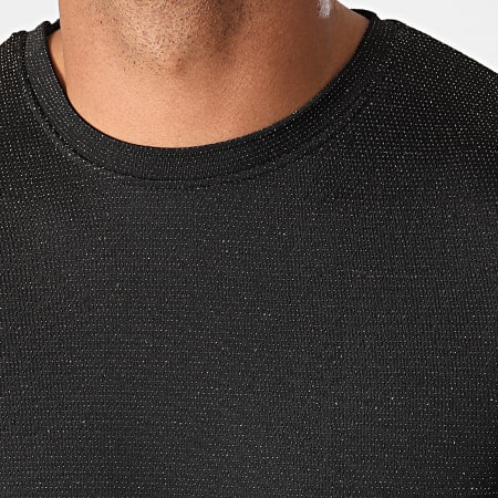 Frilivin - Tee Shirt Oversize 13923 Noir Doré