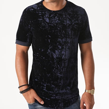 Frilivin - Tee Shirt Oversize 15006 Bleu Marine