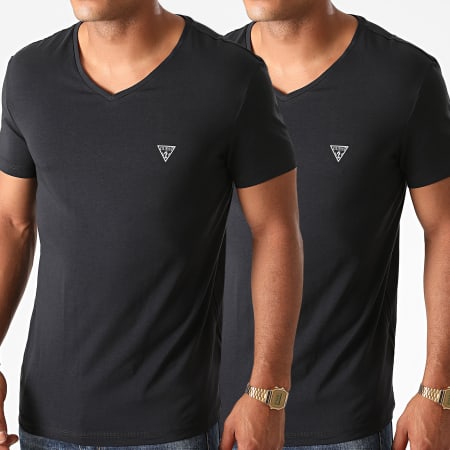 Guess - Lot De 2 Tee Shirts Col V U97G03-JR003 Noir