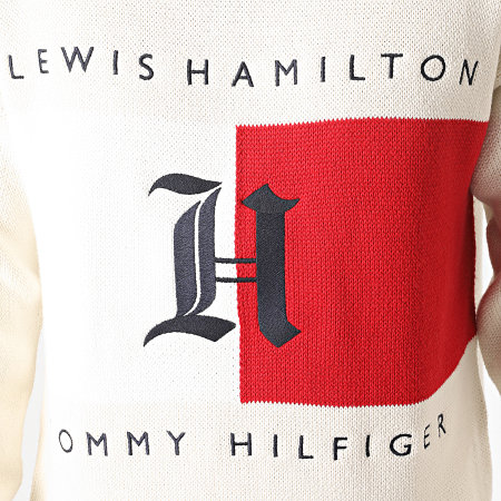 Tommy Hilfiger - Pull Lewis Hamilton Blackloop Jersey 5300 Blanc Cassé