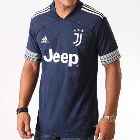 Adidas Performance - Tee Shirt De Sport A Bandes Juventus GC9087 Bleu Marine