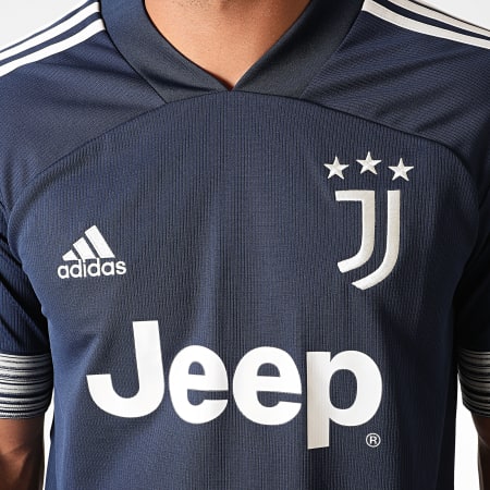 Adidas Performance - Tee Shirt De Sport A Bandes Juventus GC9087 Bleu Marine