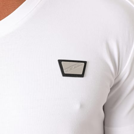Antony Morato - Tee Shirt Col V MMKS01824 Blanc