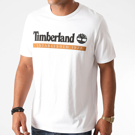 Timberland - Tee Shirt Established 1973 A2BV6 Blanc