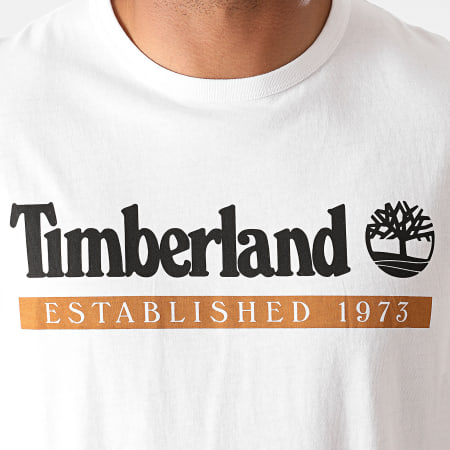 Timberland - Tee Shirt Established 1973 A2BV6 Blanc