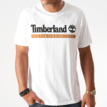 Timberland - Tee Shirt Established 1973 A2BV6 Blanc