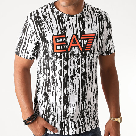 EA7 Emporio Armani - Tee Shirt 6HPT04-PJB1Z Blanc Noir