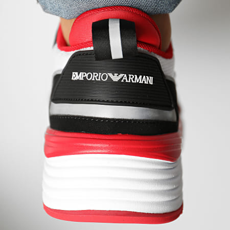 Emporio Armani - Baskets X4X325-XM521 Black White Red