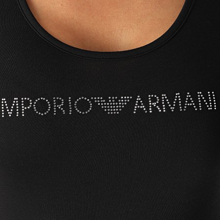Emporio Armani - Body Débardeur Femme A Strass 164120-0A263 Noir