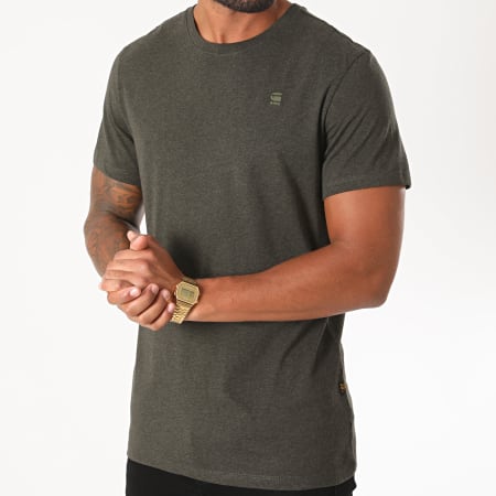G-Star - Tee Shirt Base-S D16411-336 Gris Anthracite Chiné