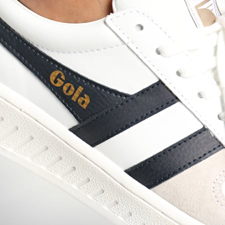 Gola - Sneaker alte classiche Grand Slam CMB117 Bianco Navy Profondo Rosso