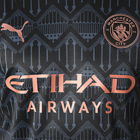 Puma - Tee Shirt De Sport Manchester City Away Replica 757065 Noir