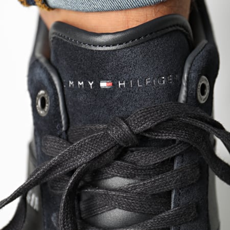 Tommy Hilfiger - Baskets Iconic Leather Suede Mix 0924 Midnight