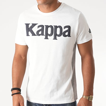 Kappa - Tee Shirt Slim Impala Blanc