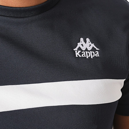 Kappa - Tee Shirt Slim Impro Bleu Marine