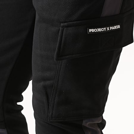 Project X Paris - Pantalon Jogging A Bandes 2040082 Noir Réfléchissant Iridescent