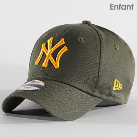 New Era - Casquette Enfant 9Forty League Essential 12513996 New York Yankees Vert Kaki