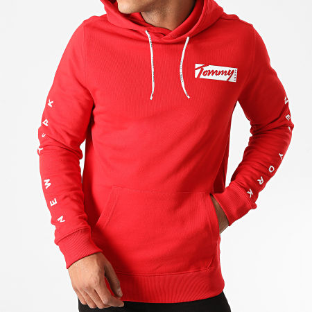 Tommy Jeans - Sweat Capuche Essential Graphic 8406 Rouge