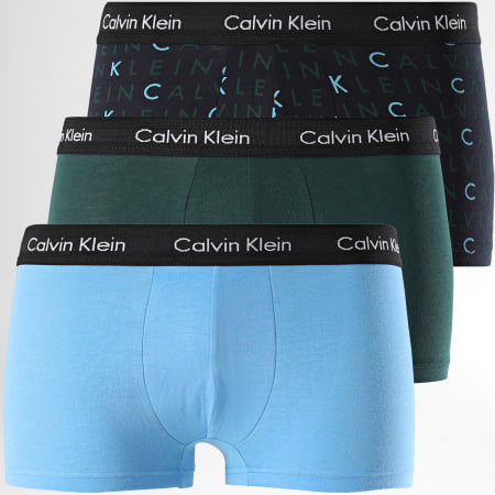 Calvin Klein - Lot De 3 Boxers U2662G Noir Bleu Vert