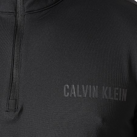 Calvin Klein - Tee Shirt Manches Longues Col Zippé GMF0K255 Noir