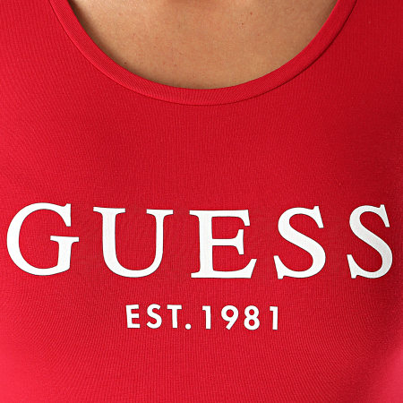 Guess - Body Femme Manches Longues O0BM08-J1311 Rouge