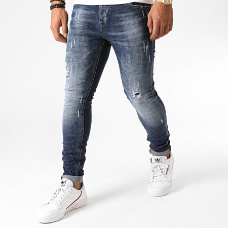 John H - ZW01 Jeans slim Blu Denim