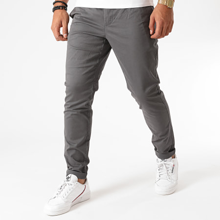 Only And Sons - Pantalon Chino Cam PG 6775 Gris Anthracite