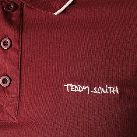 Teddy Smith - Polo Manches Courtes Pasian 2 Bordeaux