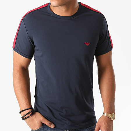 Emporio Armani - Tee Shirt A Bandes 111890-0A717 Bleu Marine