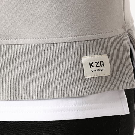 KZR - Sweat Crewneck Oversize B024 Gris Clair