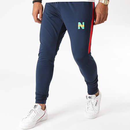 Okawa Sport - Newteam 2 Pantaloni da jogging con bande blu navy