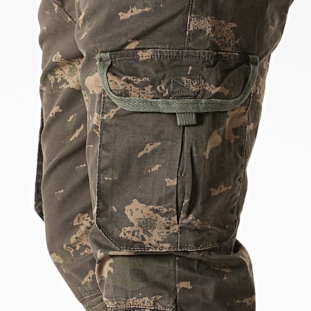 American People - Pantalon Cargo Camouflage Palerm Vert Kaki