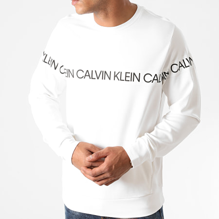 Calvin Klein - Sweat Crewneck GMF0W319 Blanc