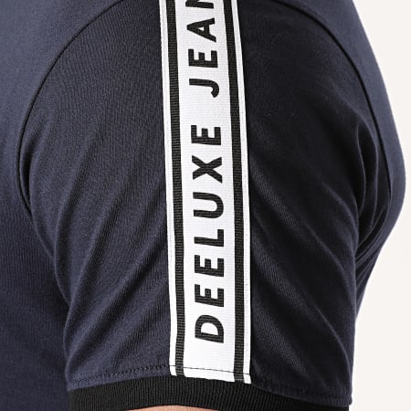 Deeluxe - Tee Shirt A Bandes Colson Bleu Marine