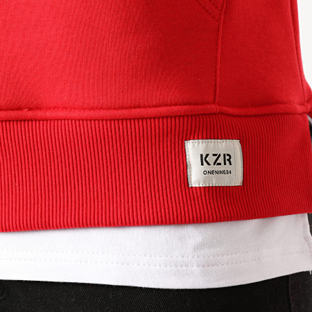 KZR - Sweat Capuche Oversize B028 Rouge