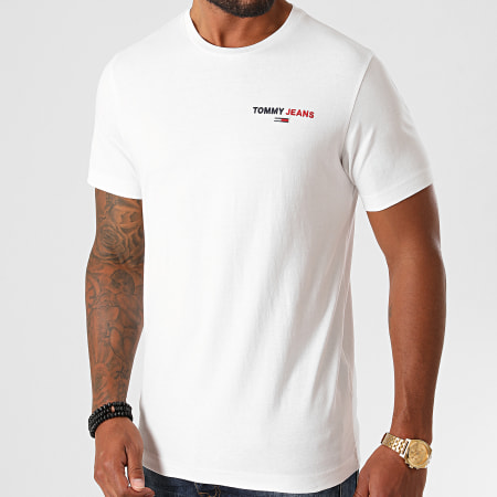 Tommy Jeans - Tee Shirt Chest Corp 9401 Blanc