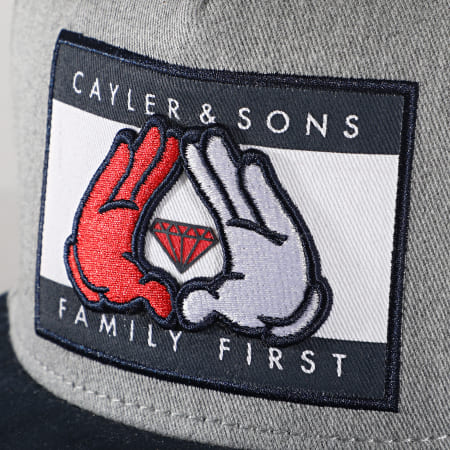 Cayler And Sons - Casquette First CS1312 Gris Bleu Marine