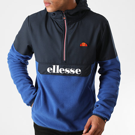 Ellesse - Ellesse -Sweat Col Zippé Capuche Freccia SHG09756 Bleu Marine Bleu Roi