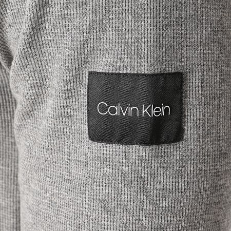 Calvin Klein - Sweat Crewneck Waffle 6188 Gris Chiné