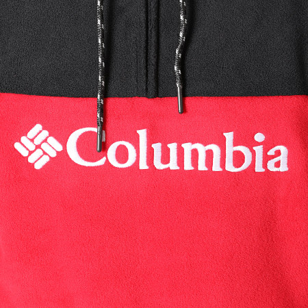 Columbia - Sweat Capuche Polaire Columbia Lodge II 1918863 Rouge Noir