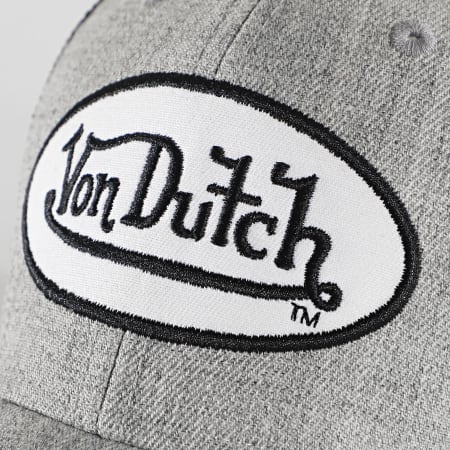Von Dutch - Casquette Trucker Terry Gris Noir