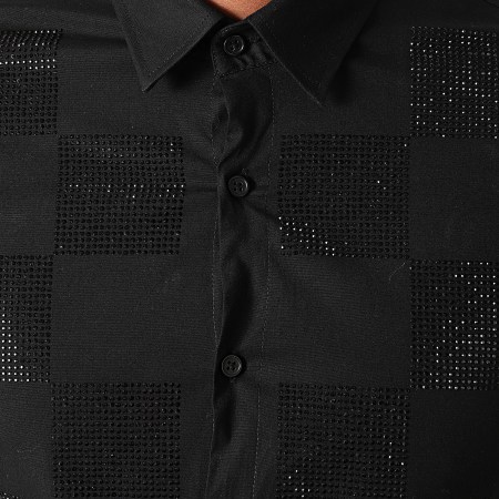 Classic Series - Chemise Manches Longues A Strass 1102 Noir