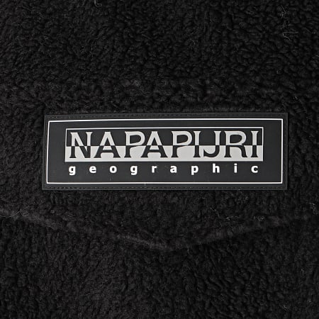 Napapijri - Sweat Capuche Femme Patch Curly Noir