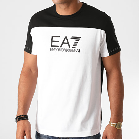 EA7 Emporio Armani - Tee Shirt 6HPT52-PJT3Z Noir Blanc