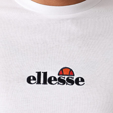 Ellesse - Tee Shirt A Bandes Carcano SHG09759 Blanc