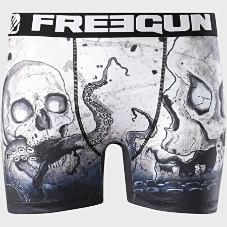 Freegun - Boxer Print Skull Gris