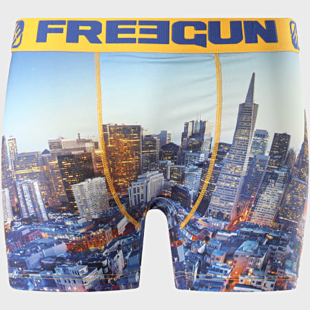 Freegun - Boxer Print San Francisco Bleu